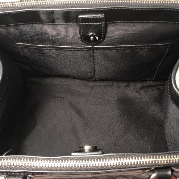 Coach Signature Square Dr Style Hand Bag - Picture 5 of 8